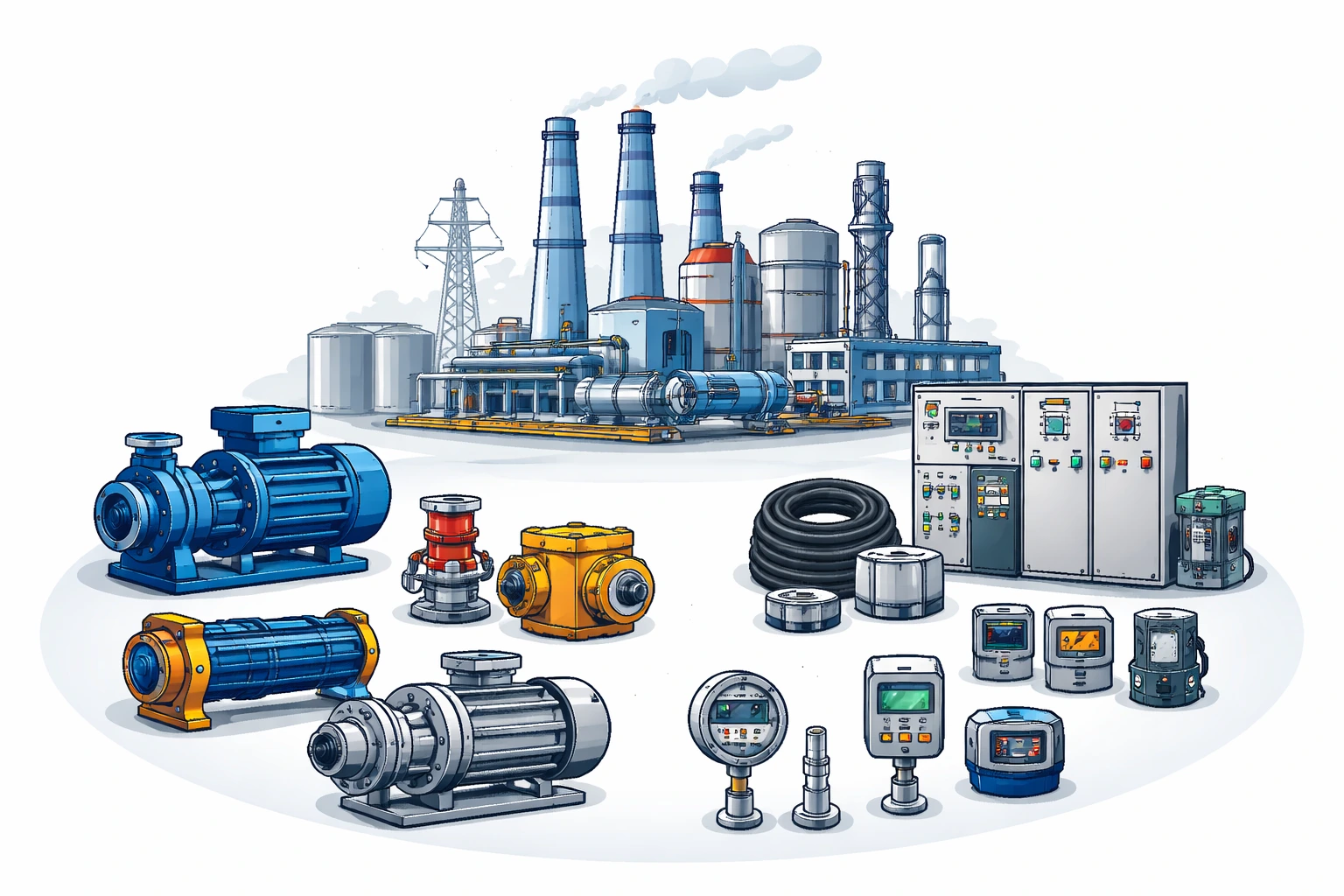Bought Out-of-Plant Machinery, Electrical Components & Instruments